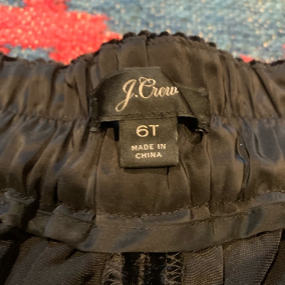 J.Crew Black Velvet Easy Pant 6T NWOT - Picture 3 of 5